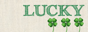 Lucky 4 Leaf Clover Facebook Cover - St Patricks Pictures for Facebook