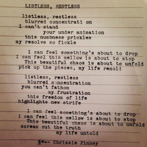 listless #restless #ThroughStruggle #ink #poem #poet #poetry #quote ...