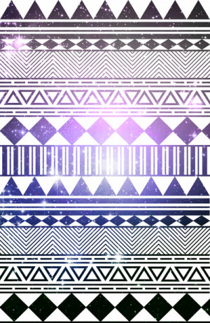 galaxy navajo tribal pattern Art Print