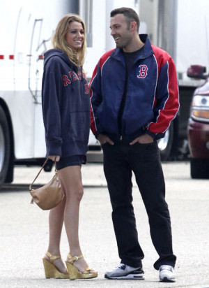 Blake Lively and Ben Affleck on ‘The Town” set