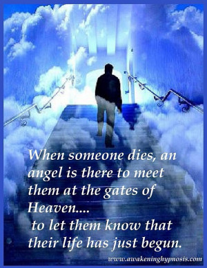 When someone dies.....