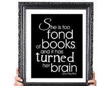 Reading Quote Print Gift for Book Lover Library Decor 8x10