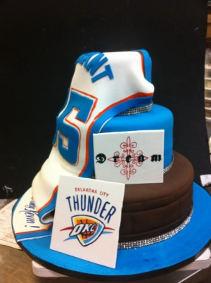 OKC thunder Grooms cake!