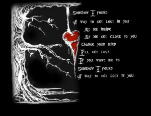 ... include: three days grace, lost in you, Lyrics, song and illustration