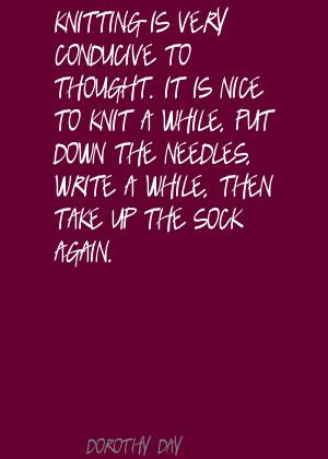 Honey, have you ever seen a man knitting socks?