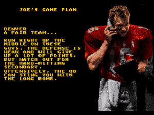 Joe Montana Football Game