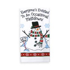 Everyone''s Entitled to an Occasional Meltdown Snowman Print Kitchen ...