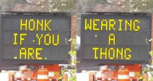 Here is a collection of funny hacked traffic signs that may not all be ...
