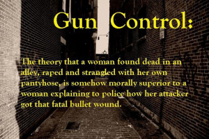 GUN CONTROL: Th theory that a woman found dead in an alley, raped and ...