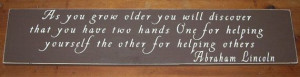 ON SALE Abraham Lincoln As you grow older you by SignsMakeASmile, $20 ...