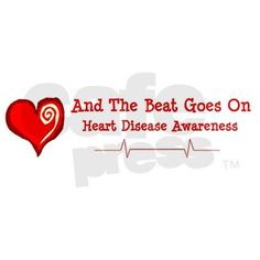Heart Disease Awareness Bumper Bumper Sticker on CafePress.com