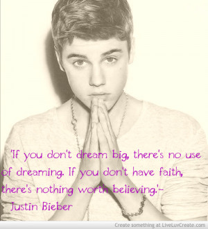 Believing Quote Justin Bieber