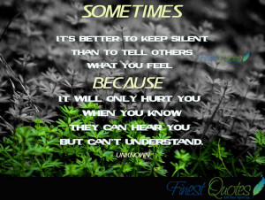 Keep Silent Quotes