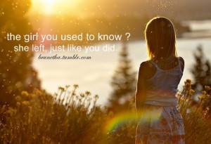 brunetha, girl, quotes, she left