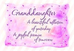 Darling Granddaughter, I Wish You