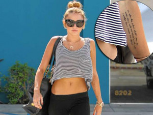 Miley Cyrus was photographed leaving a pilates studio in West ...