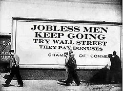 Jobless Men Keep Going, Try Wall Street, They Pay Bonuses