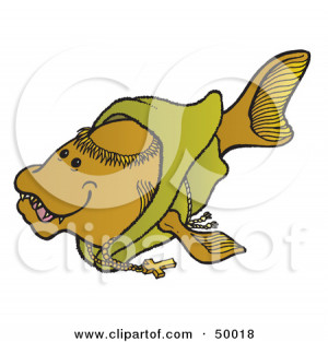 ... -Free-RF-Clipart-Illustration-Of-A-Monk-Fish-In-A-Green-Robe.jpg