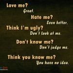 love it when I catch you looking at me