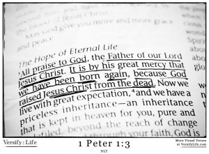 ... Christ from the dead. Now we live with great expectation.