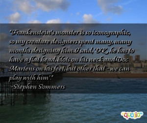 Frankenstein's monster is so iconographic, so my