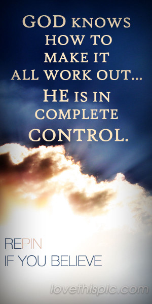 God is in COntrol
