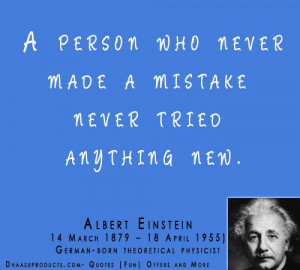 Quotes- Albert Einstein-Mistake