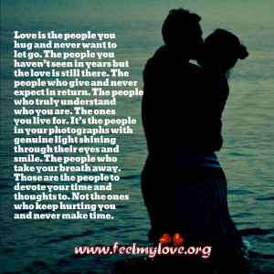 love is the people you hug