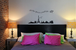 Eclectic Bedroom Wall Murals Ideas