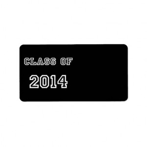 Class of 2014 - Customized Graduation Template Labels