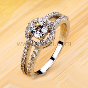 Carat Diamond Promise Ring for Girlfriend Custom Engraving