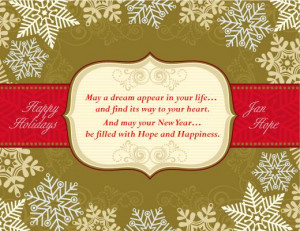 Happy Holidays Greeting Card and Quotes