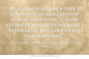 Jim Butcher Dresden Files Quote