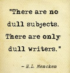 Mencken Sticks in My Head