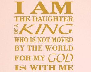 Am The Daughter of A King Decals Biblical Verses Spiritual Decals ...