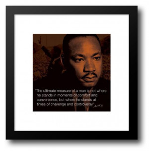 Martin Luther King Jr - Quote 20x20 Framed Art Print