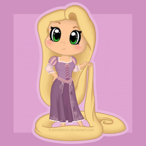 Chibi Rapunzel by Jennifairyw