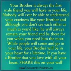 Quotes About Big Brothers Protecting Little Sisters ~ Brothers on ...