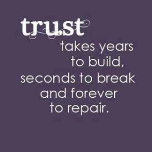 This is very true about trust, a most fragile of things #trust #quotes