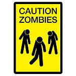 caution zombies