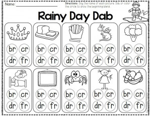 Practice r blends with bingo dabbers!