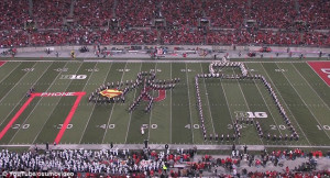... in the Ohio State University marching band's latest tribute to film