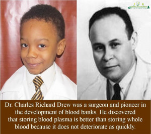 Dr. Charles Richard Drew side by side photograph