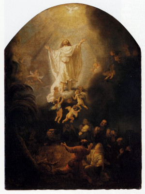 The Ascension Of Christ - Rembrandt date 1636