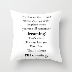 peter pan nursery pillow