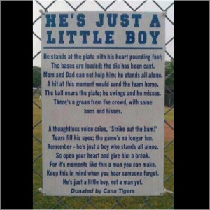 So true, baseball and boys!