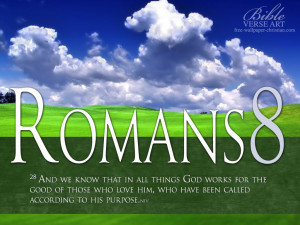 Romans 8 28 Bible Verse Background Wallpapers
