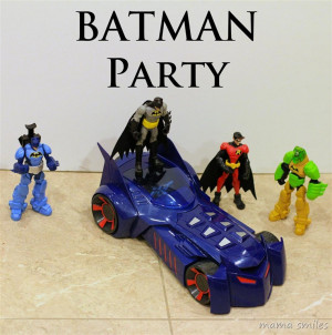 Simple BOY Birthday Party: Batman