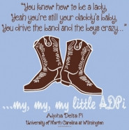 cute cowboy boots daddy's little girl quote for dad's weekend.