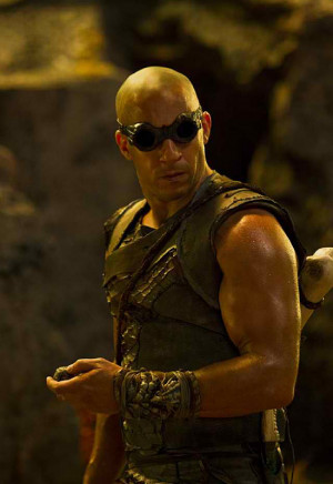 Still hot Vin Diesel from the movie Riddick.